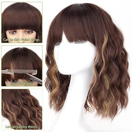 Curly Bob Synthetic Wig