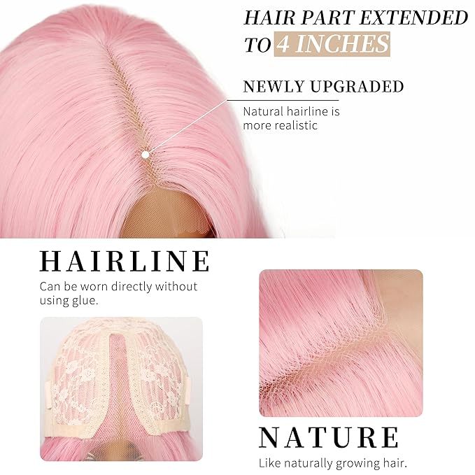 Pink  SyntheticWig