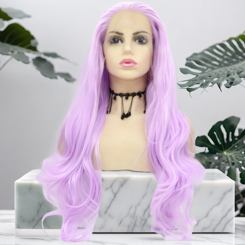 purple wave Synthetic Front Lace Wig