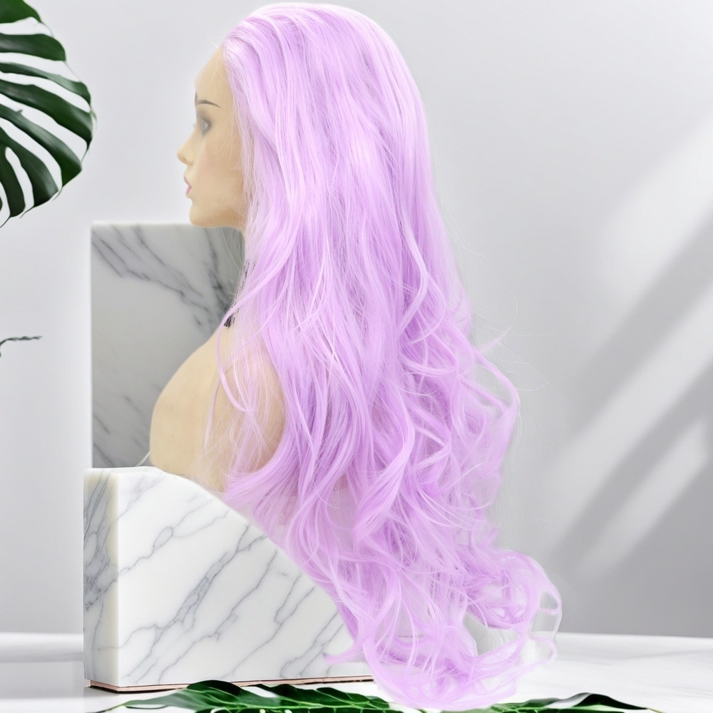 purple wave Synthetic Front Lace Wig