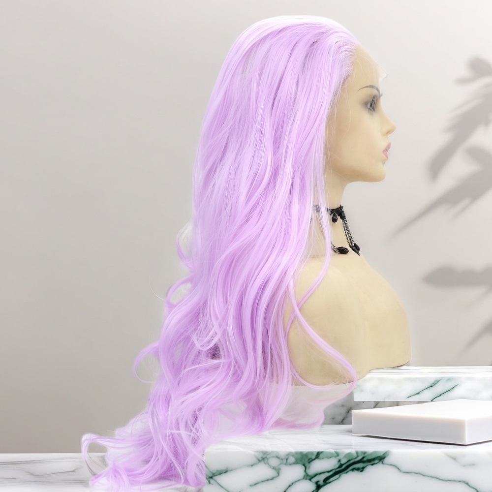 purple wave Synthetic Front Lace Wig
