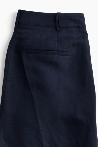 Pantalon habillé en lin mélangé