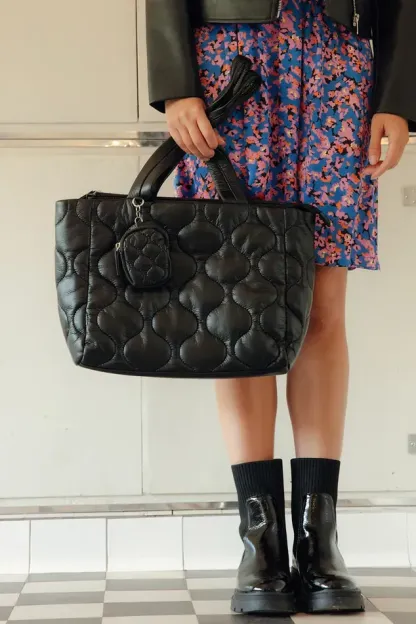 Sac matelasse en simili Femme - Noir