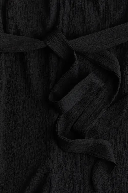 Combinaison en jersey à ceinture à nouer