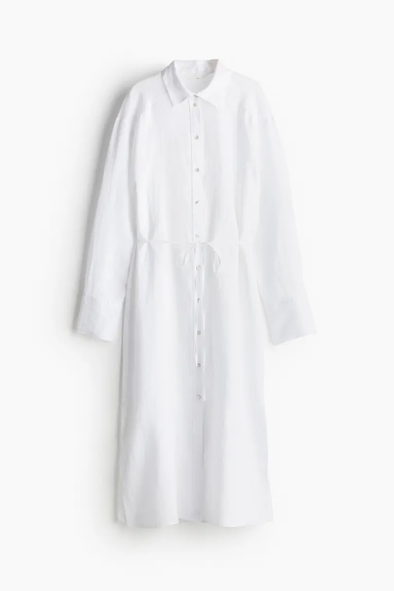 Robe chemise en lin