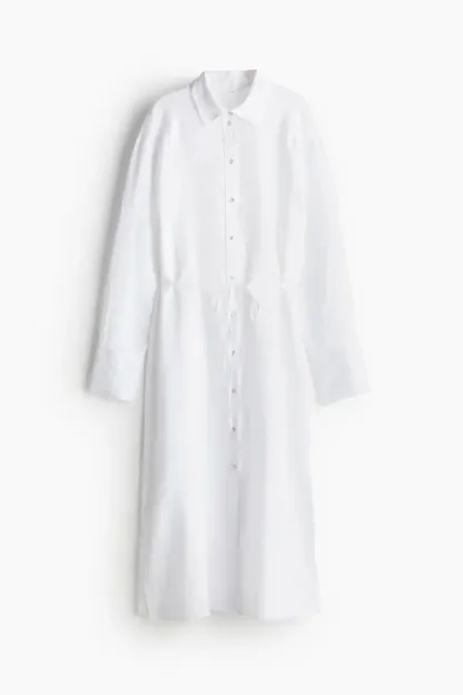 Robe chemise en lin