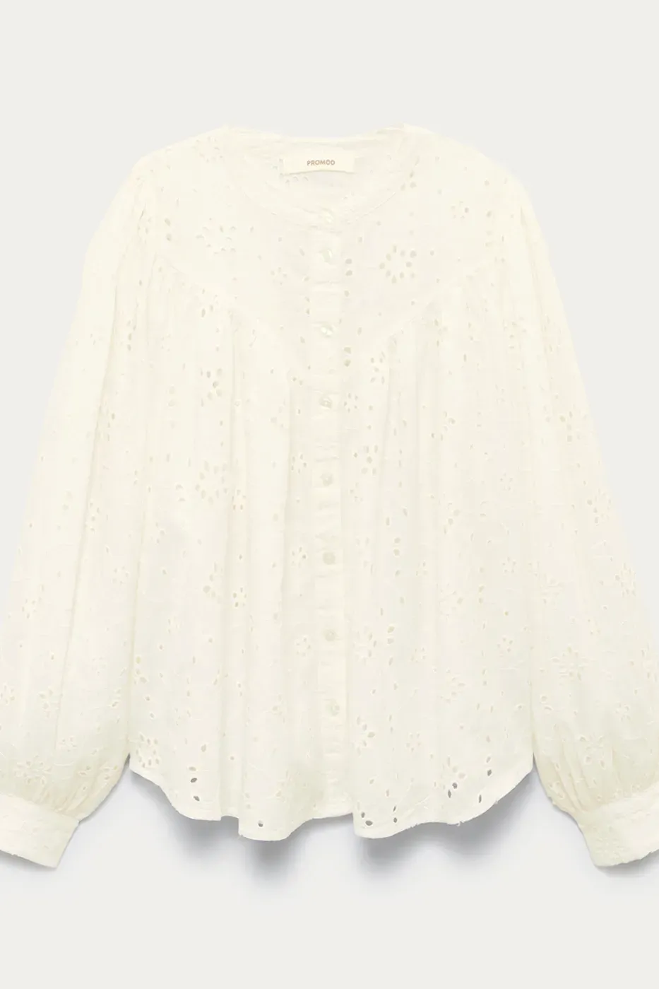 Chemise en broderie anglaise - Ecru