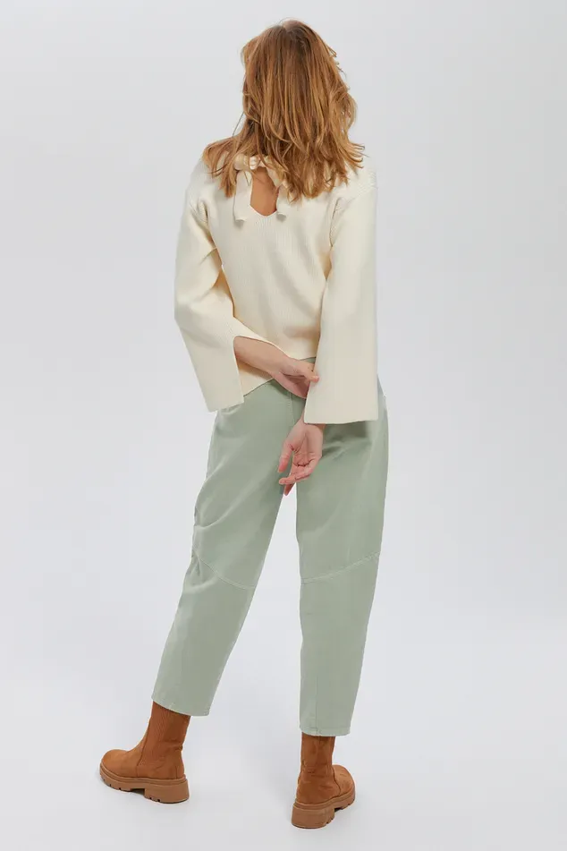 Pantalon balloon Femme - Beige