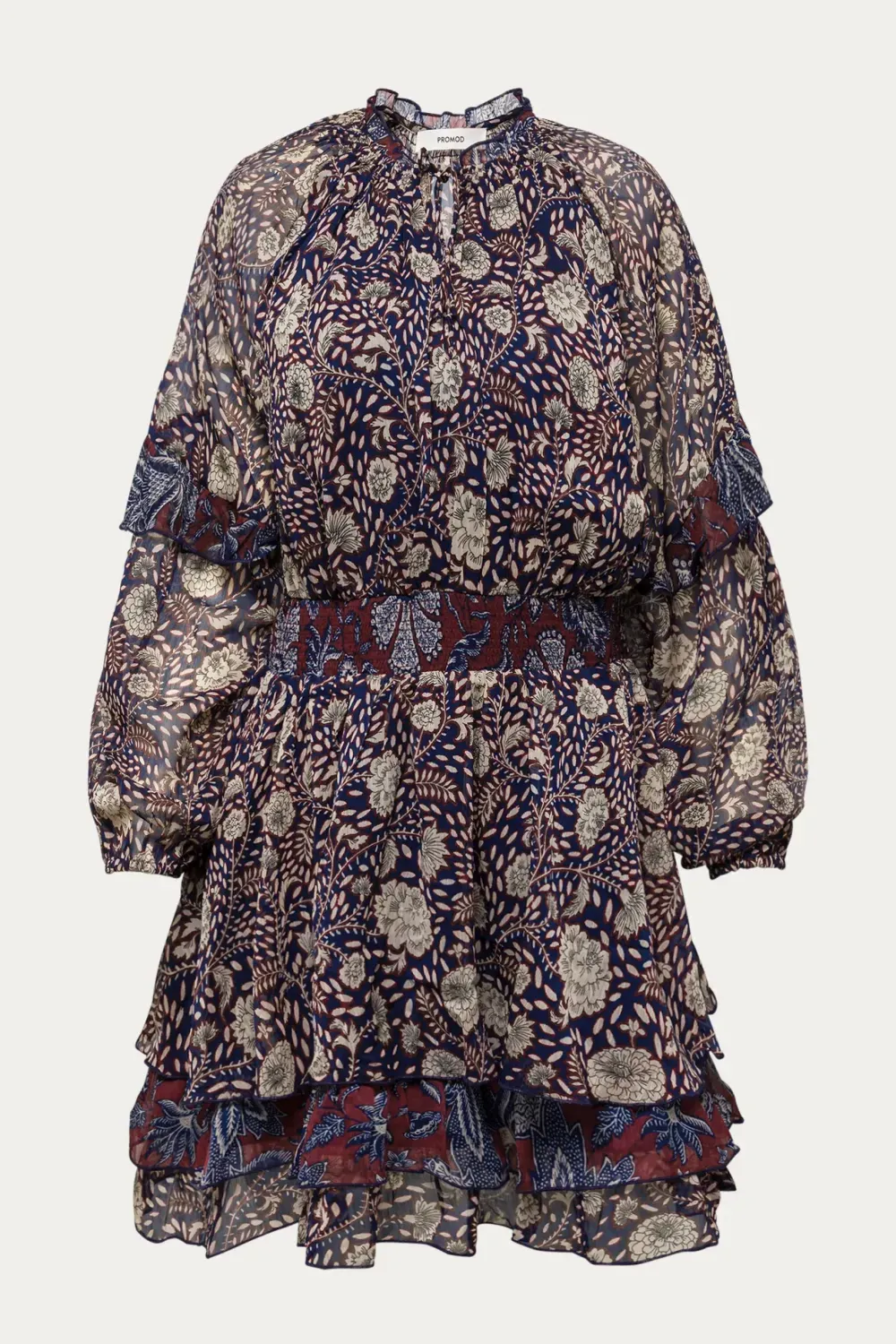 Robe courte motif indien - Imprime multicolore