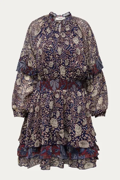 Robe courte motif indien - Imprime multicolore