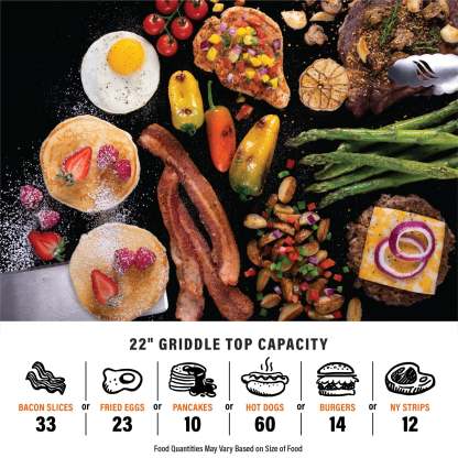 Original 22" Omnivore Tabletop Griddle Bundle