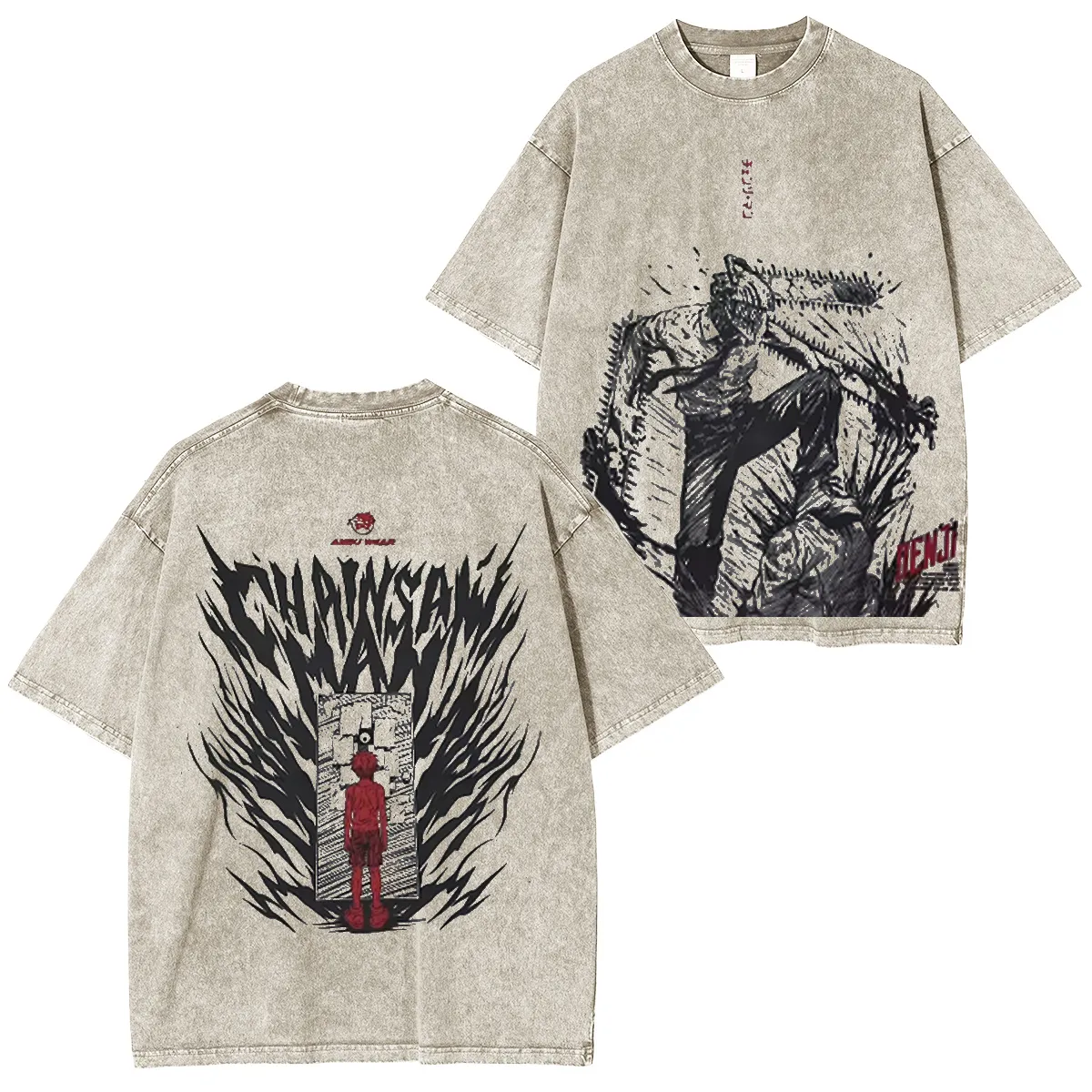 Chainsaw Man Unisex Washed T-Shirt