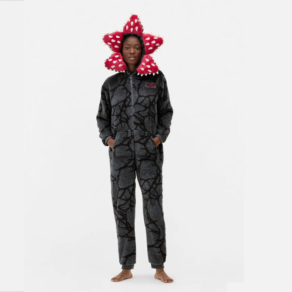 Strangers Thing Demogorgon Onesie Fleece Jumpsuit 