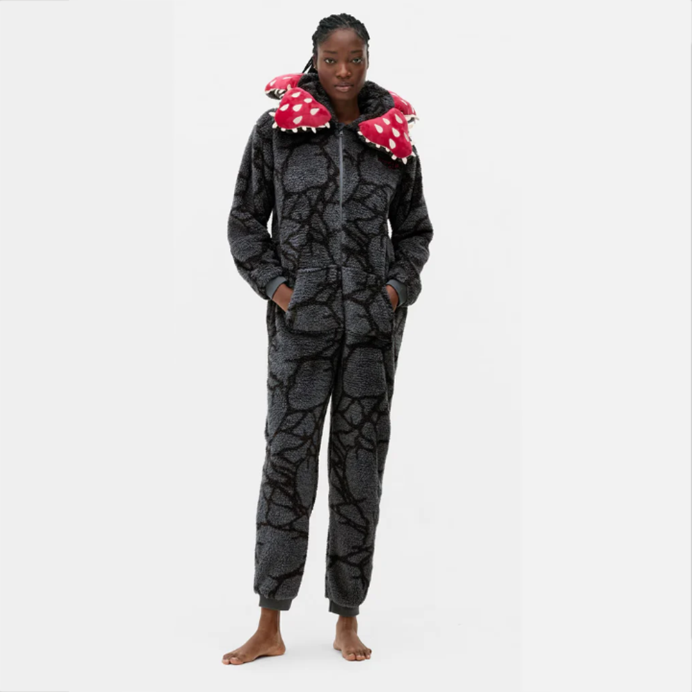 Strangers Thing Demogorgon Onesie Fleece Jumpsuit 