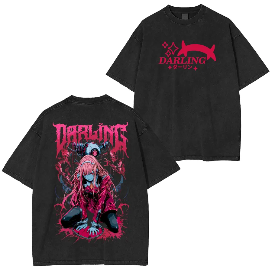 DARLING in the FRANXX Zero Two Unisex Washed T-Shirt