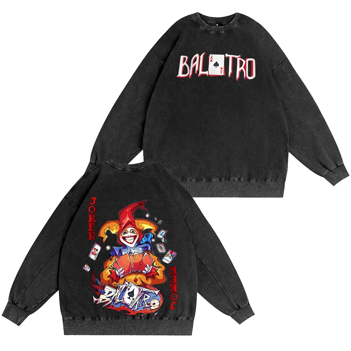 Balatro Droll Joker Unisex Washed Sweatshirt