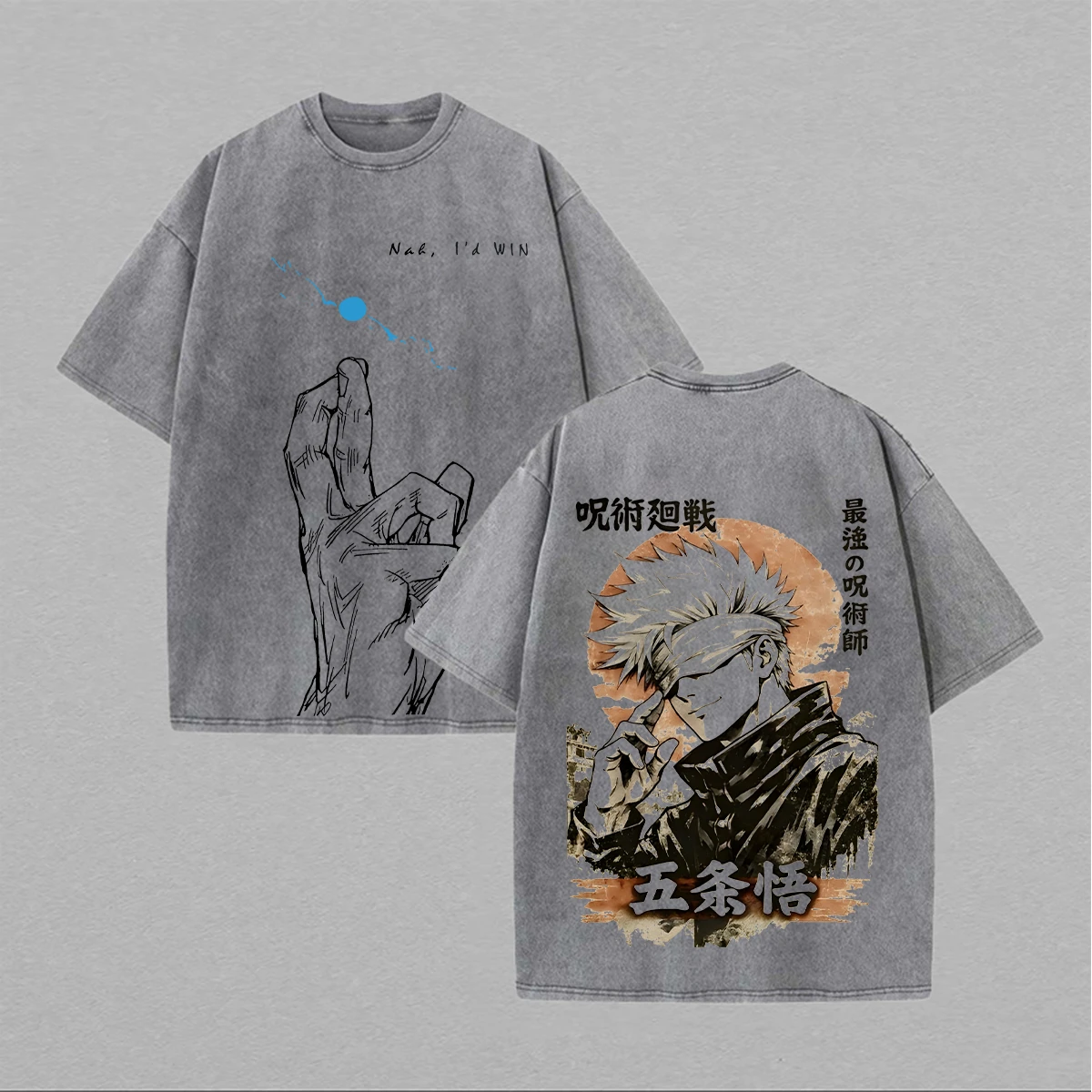 Jujutsu Kaisen Gojo Satoru Unisex Washed T-Shirt