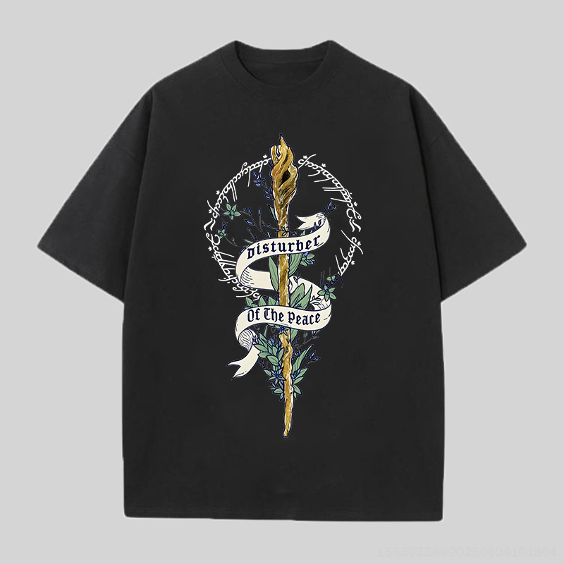 The Lord of the Rings Gandalf Printed Unisex Oversized T-Shirt