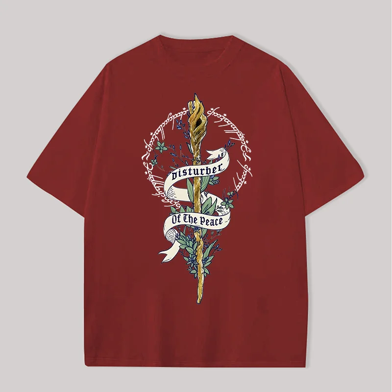 The Lord of the Rings Gandalf Printed Unisex Oversized T-Shirt