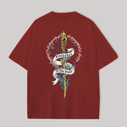 The Lord of the Rings Gandalf Printed Unisex Oversized T-Shirt