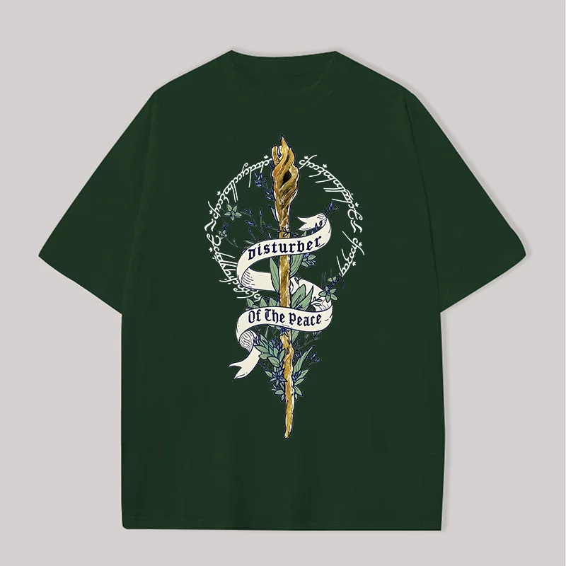 The Lord of the Rings Gandalf Printed Unisex Oversized T-Shirt