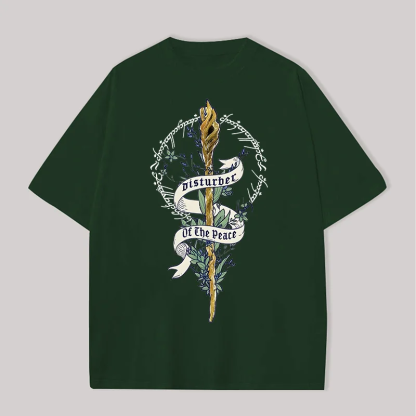 The Lord of the Rings Gandalf Printed Unisex Oversized T-Shirt