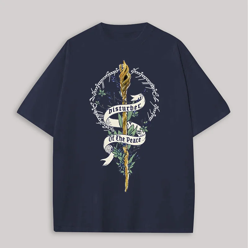The Lord of the Rings Gandalf Printed Unisex Oversized T-Shirt