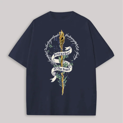 The Lord of the Rings Gandalf Printed Unisex Oversized T-Shirt