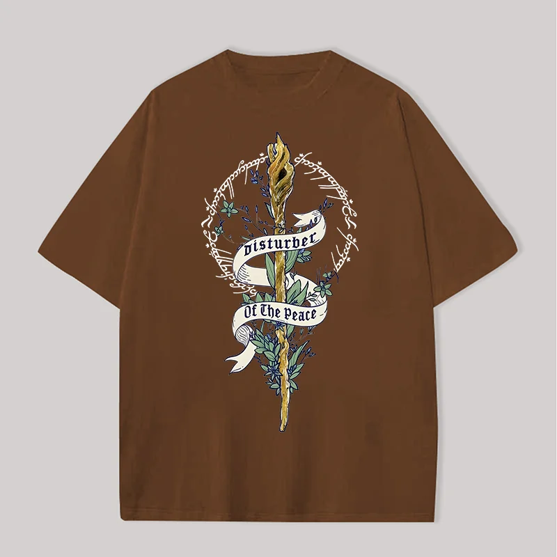 The Lord of the Rings Gandalf Printed Unisex Oversized T-Shirt