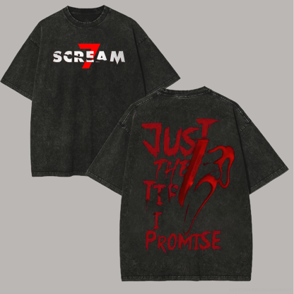Scream 7 Printed Unisex Washed T-Shirt