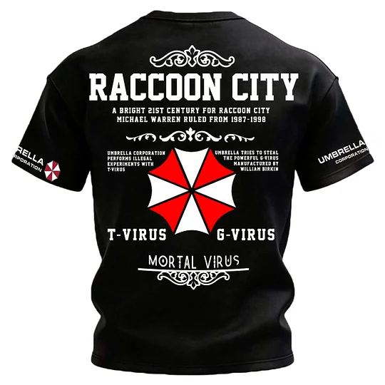 Resident Evil Umbrella Corporation Printed Unisex Oversized T-shirt