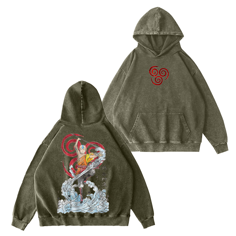 Avatar: The Last Airbender Prince Zuko Unisex Washed Hoodie