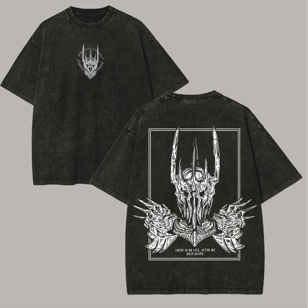 Lord Of The Rings Sauron Unisex Washed T-Shirt