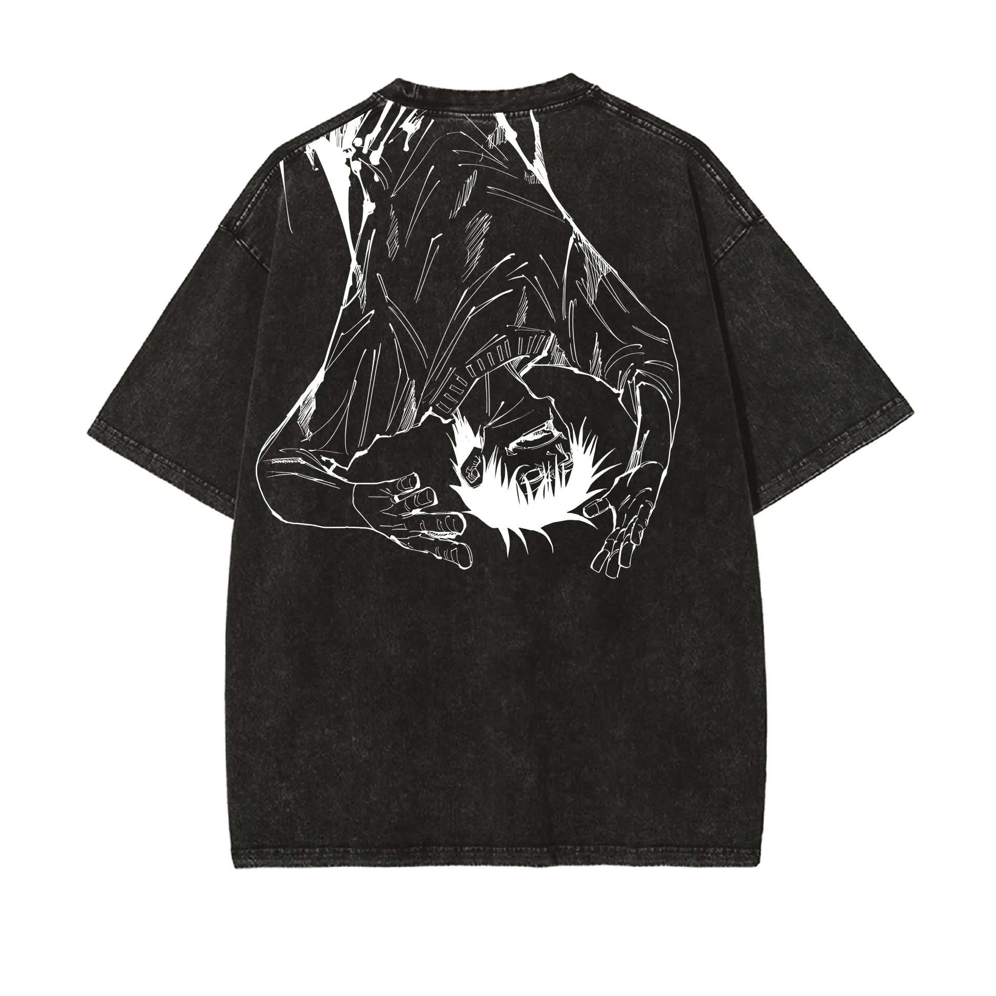 Jujutsu Kaisen Fushiguro Toji Oversize Washed T-Shirt- Unisex