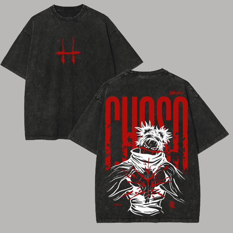 Jujutsu Kaisen Choso Printed Unisex Washed T-Shirt