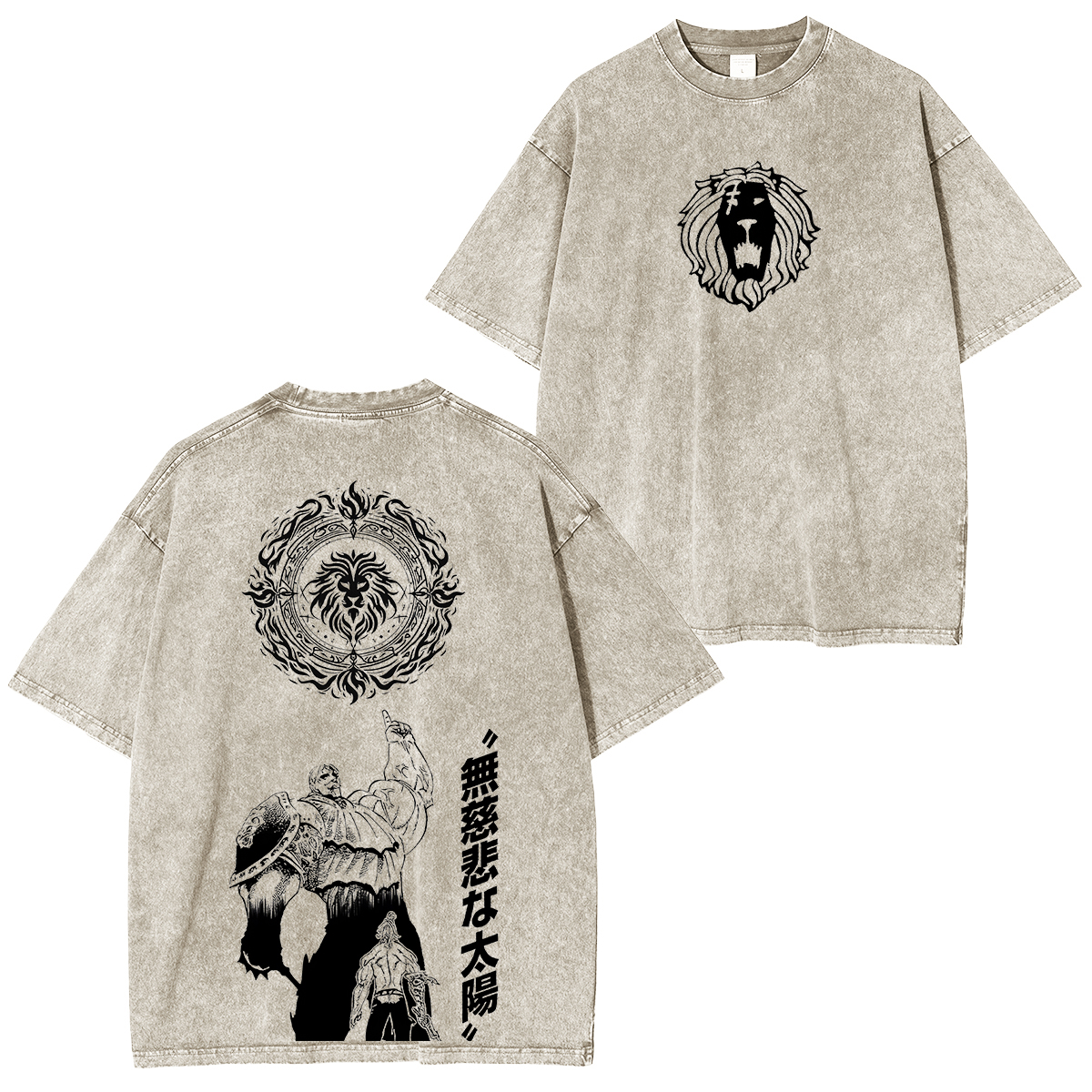 Seven Deadly Sins Escanor  Unisex Washed T-Shirt