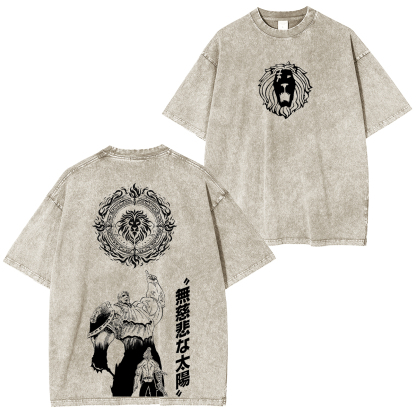 Seven Deadly Sins Escanor  Unisex Washed T-Shirt
