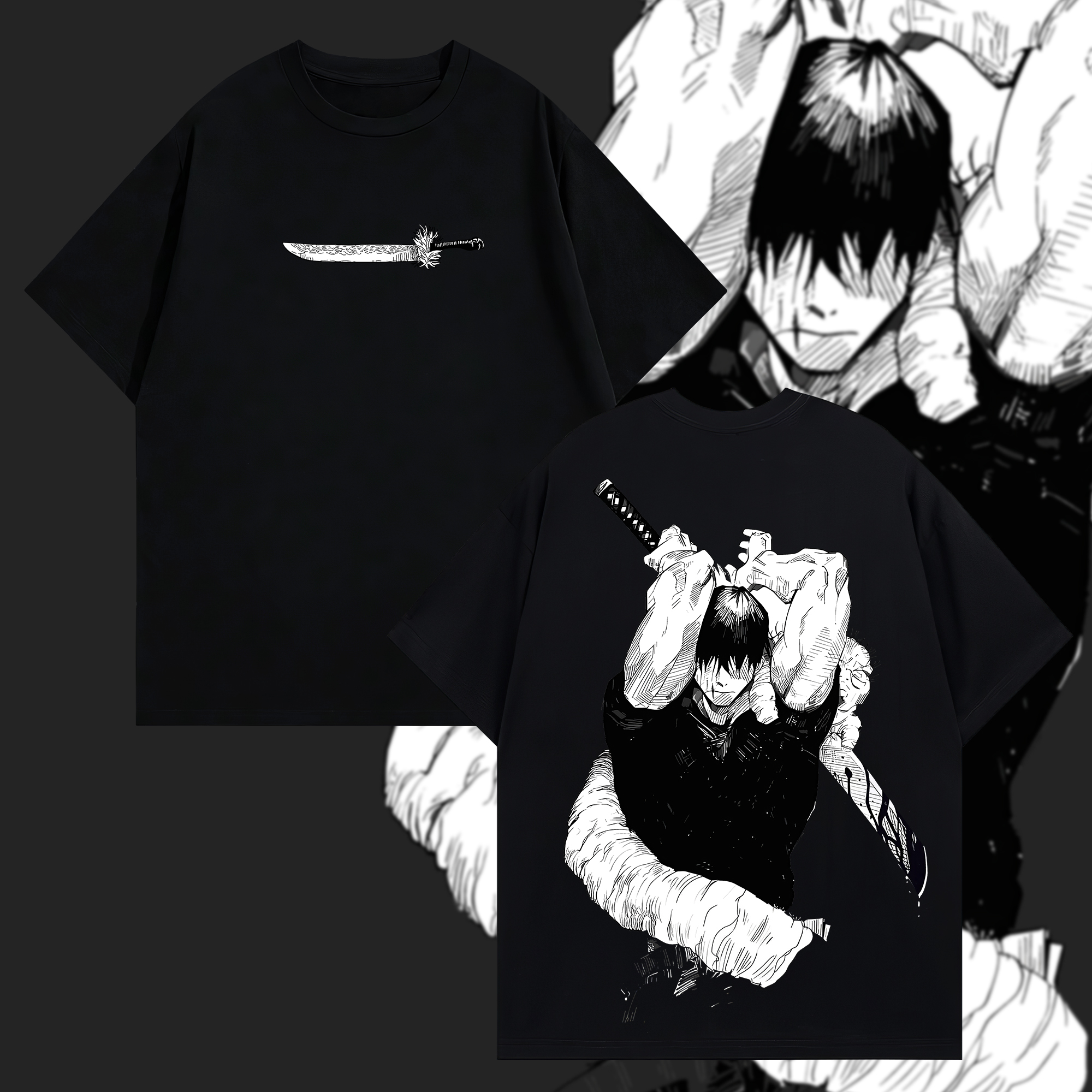 Jujutsu Kaisen Printed Oversized Unisex T-shirt