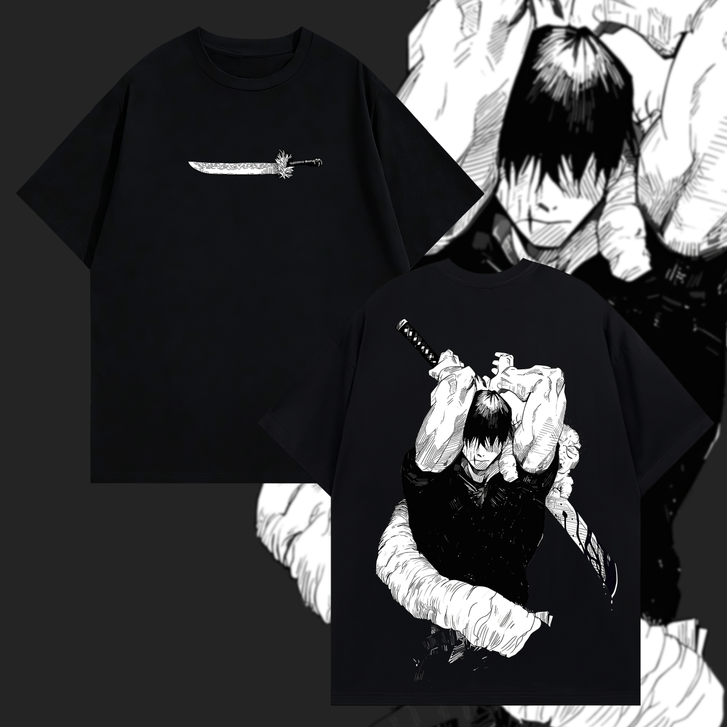 Jujutsu Kaisen Printed Oversized Unisex T-shirts