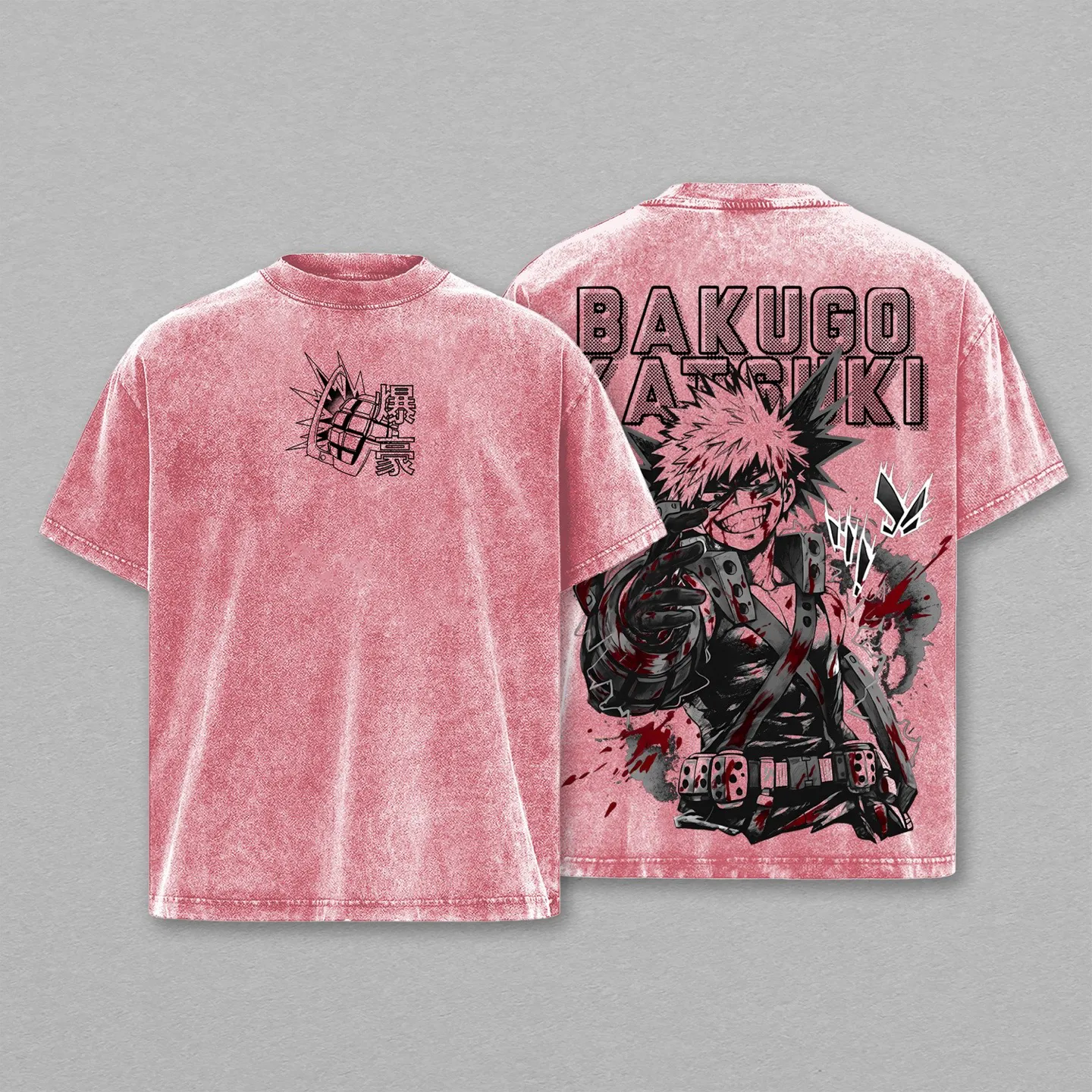 My Hero Academia Bakugo Katsuki Unisex Washed T-Shirt