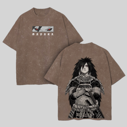Uchiha Madara Printed Unisex Washed T-Shirt