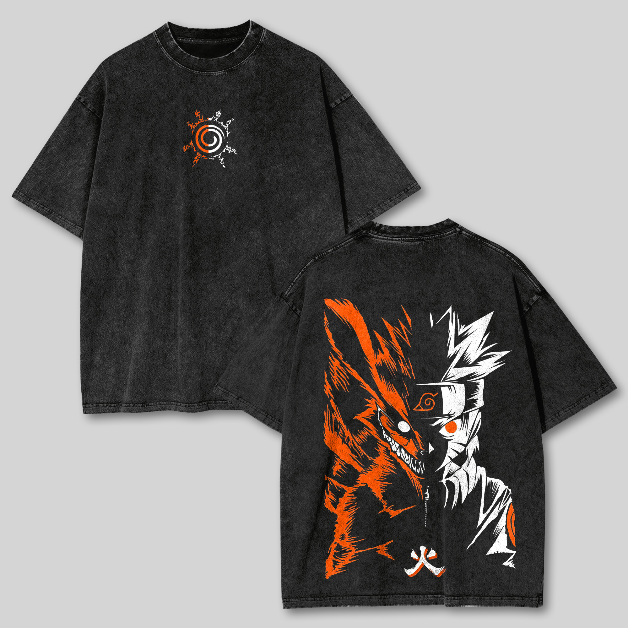 Naruto Printed Unisex Washed T-shirt