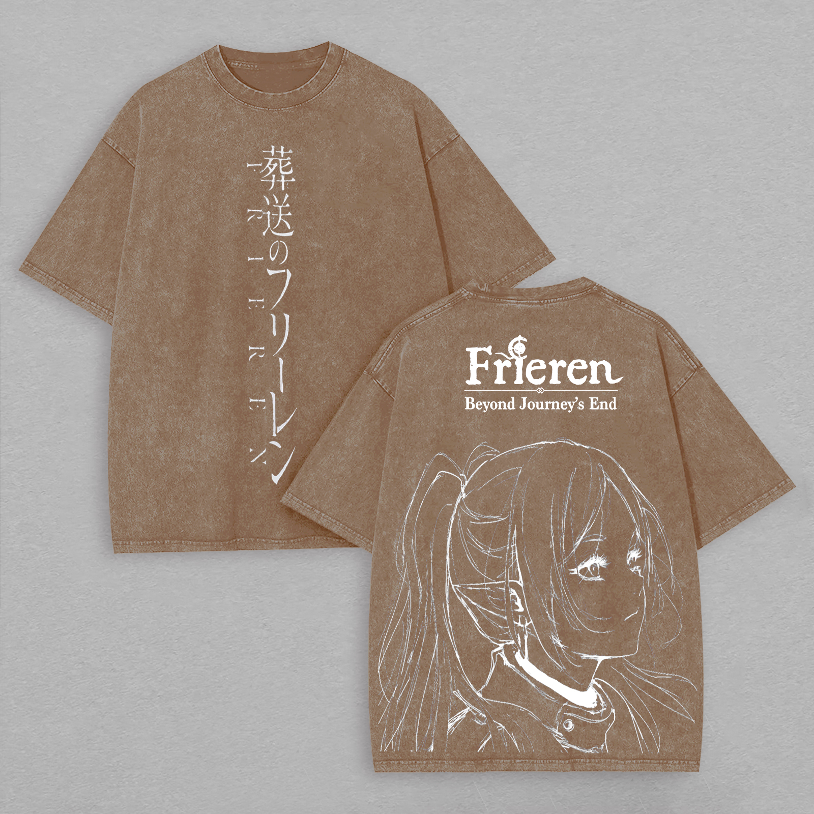 Frieren: Beyond Journey's End Printed Unisex Washed T-Shirt