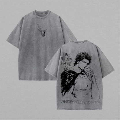 Black Clover Printed Unisex Washed T-Shirt