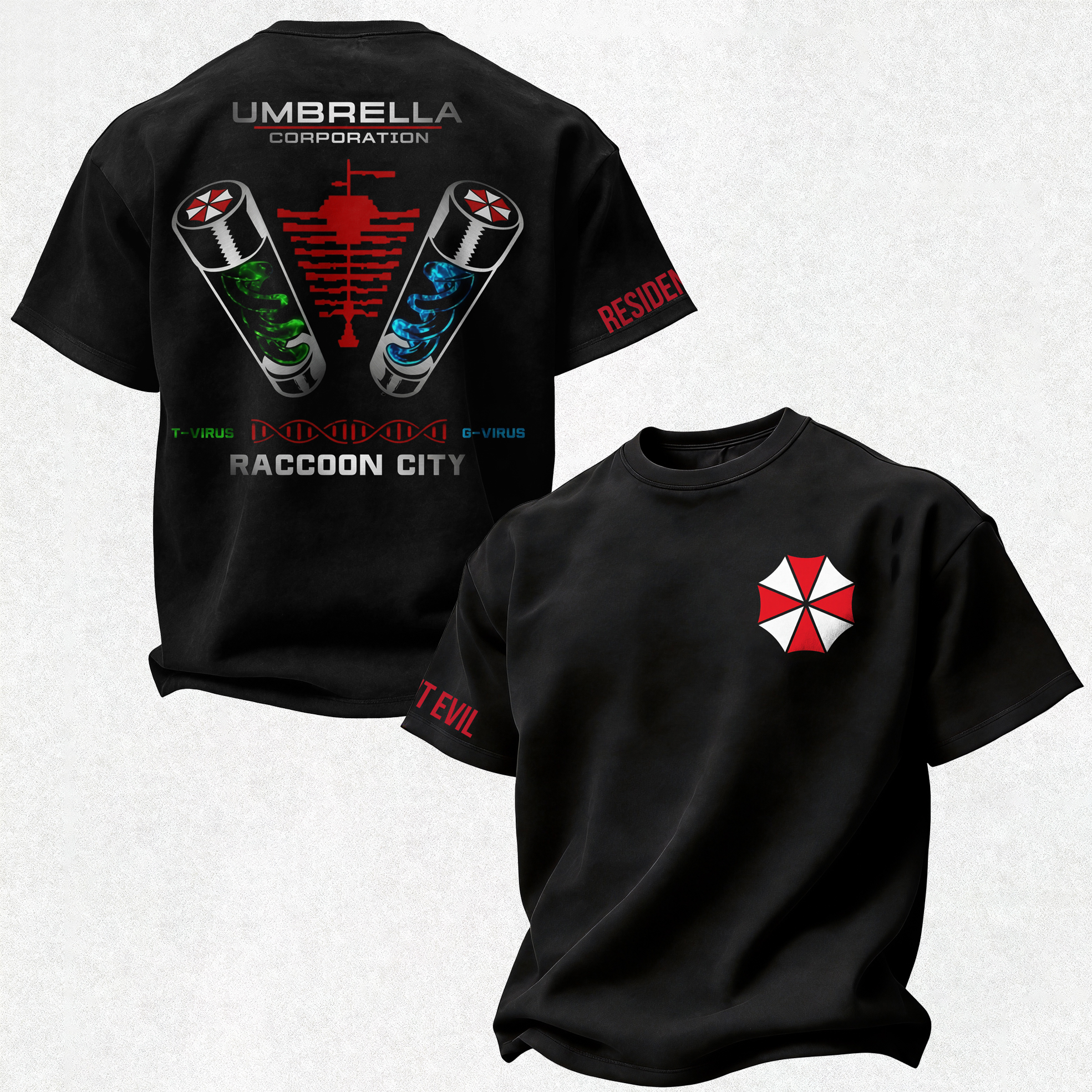 Resident Evil Umbrella Corporation Printed Oversized Unisex T-shirt