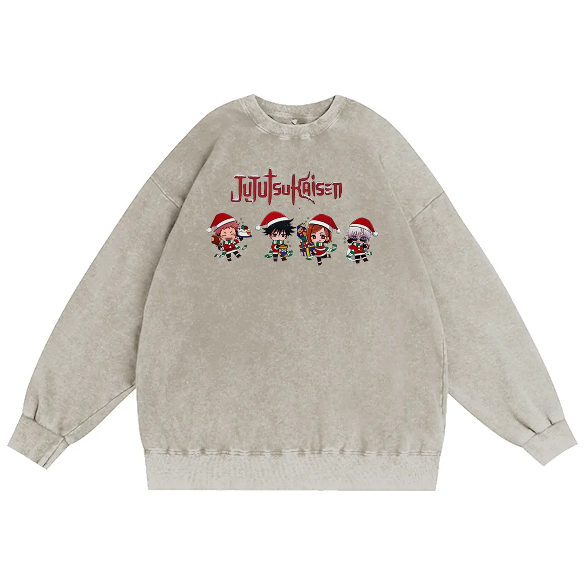 Jujutsu Kaisen Christmas Unisex Washed T-Shirt