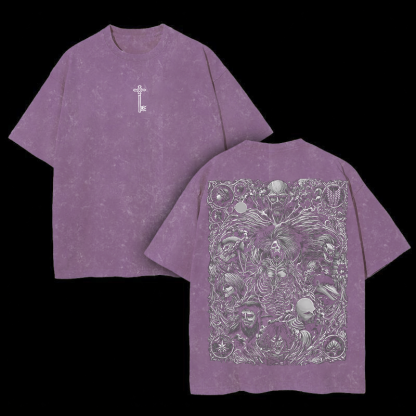 Attack on Titan Oversize Washed T-Shirt