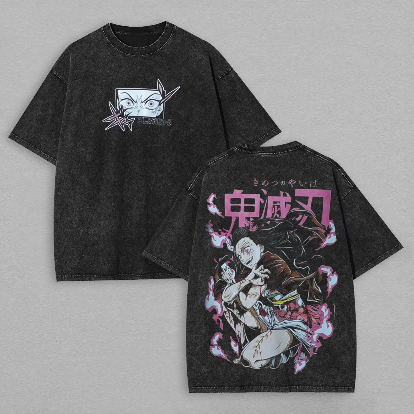 Demon Slayer Printed Unisex Washed T-Shirt
