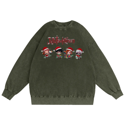 Jujutsu Kaisen Christmas Unisex Washed T-Shirt