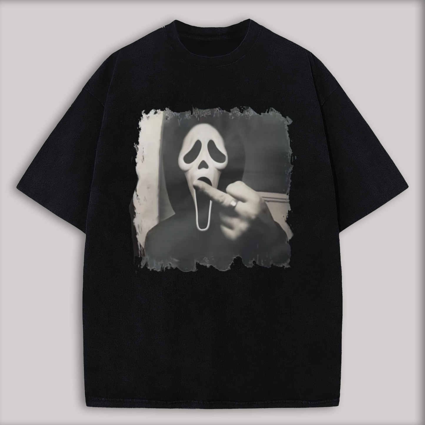 Scream Ghostface Printed Oversized Unisex T-shirt